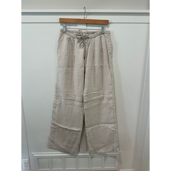 James Perse Pleated Wide Leg Linen Pants Size 1(S) - Picture 1 of 6